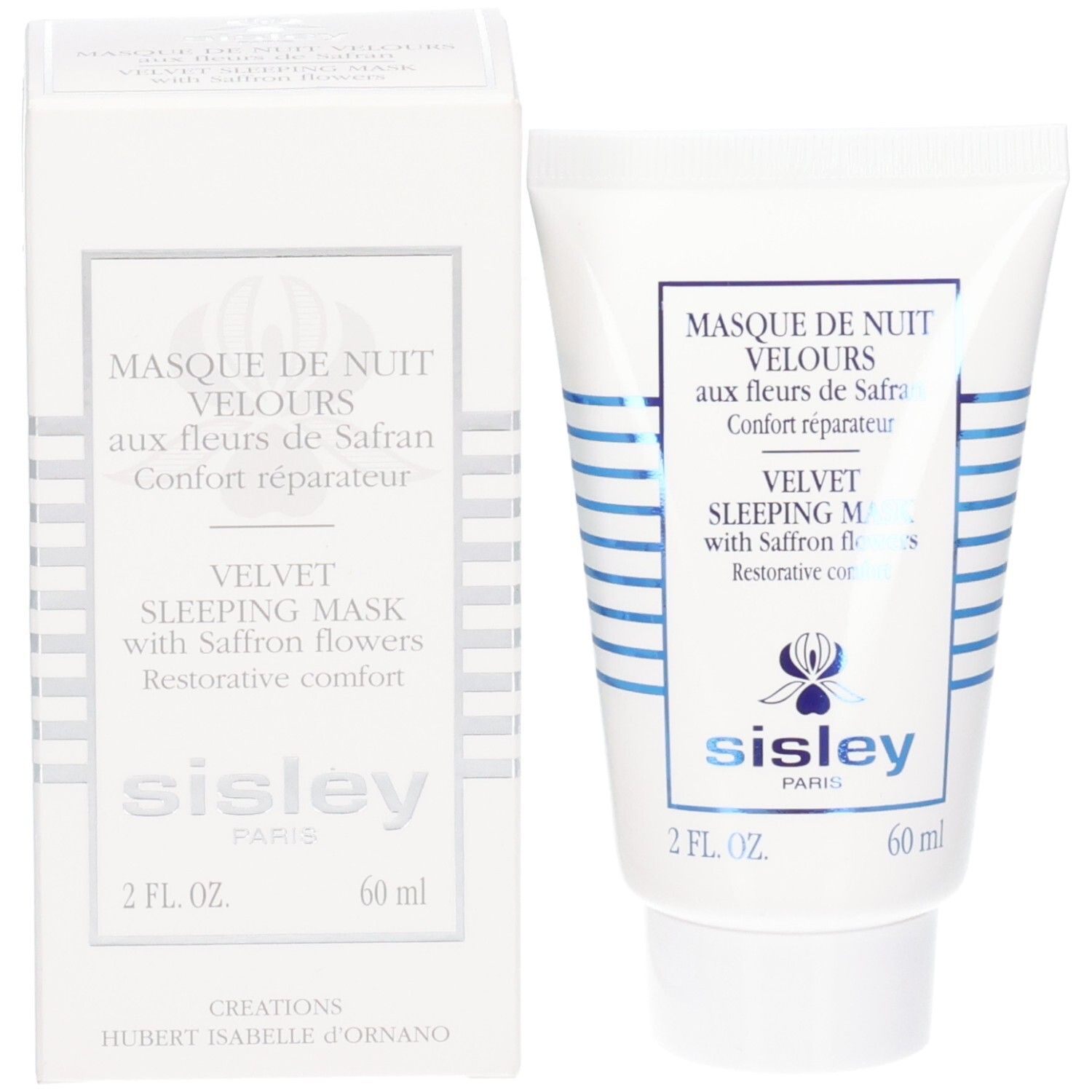 Sisley Masque de Nuit Velours et son emballage, 60 ml.