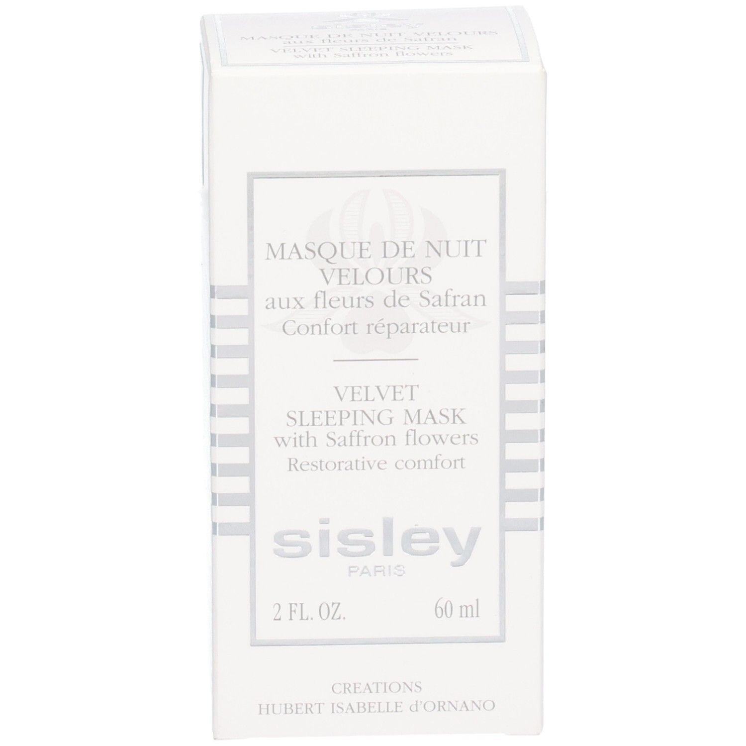 Emballage du Sisley Masque de Nuit Velours avec informations produit.