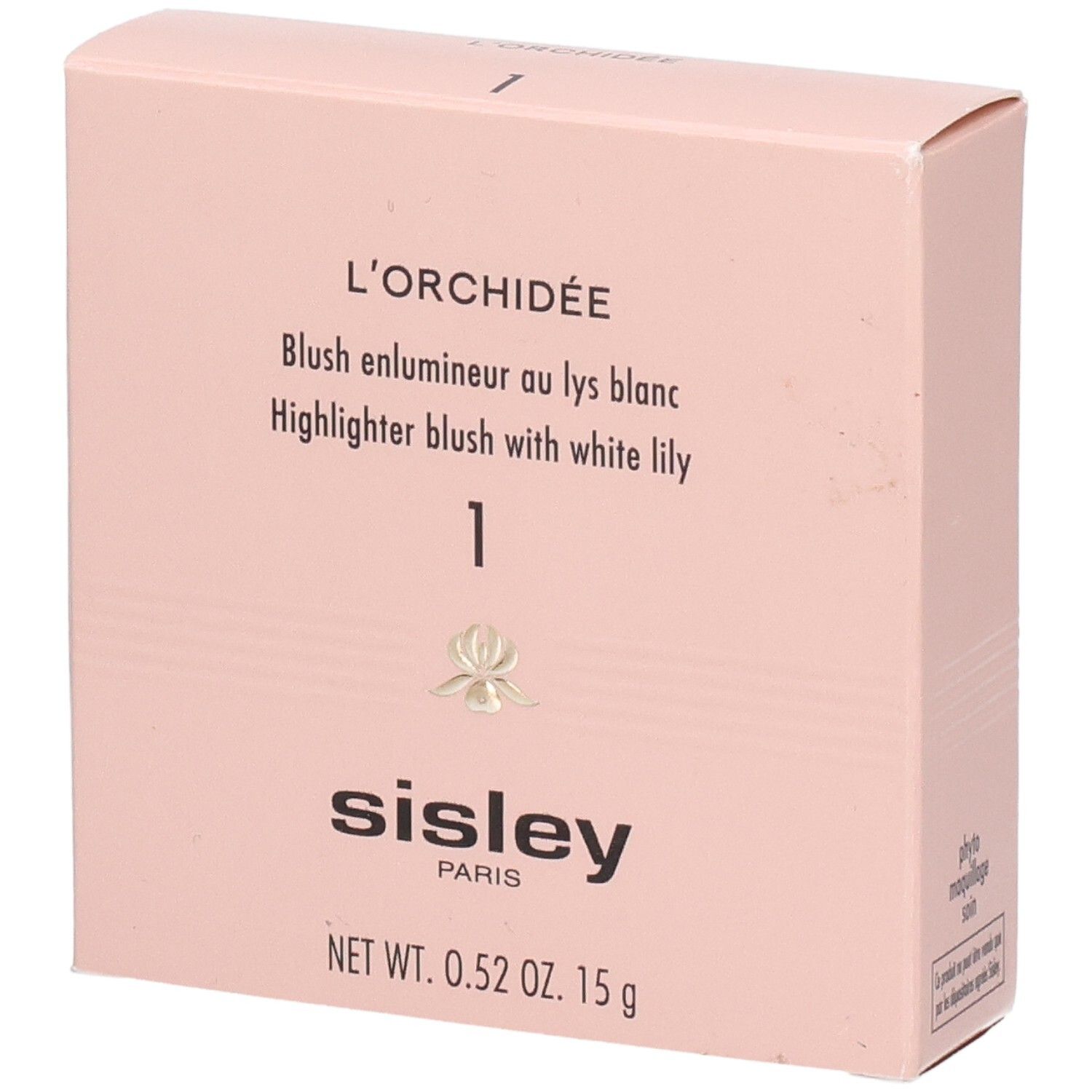 Sisley L'Orchidée Highlighter Blush 1, verpakking 15g.