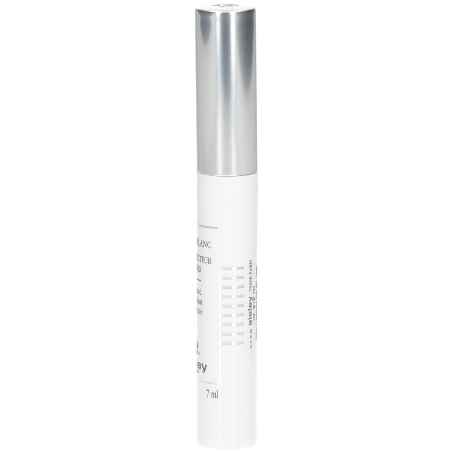 Sisley Phyto-Blanc Gerichte donkere vlekken corrector pen met zilveren dop en tekst.
