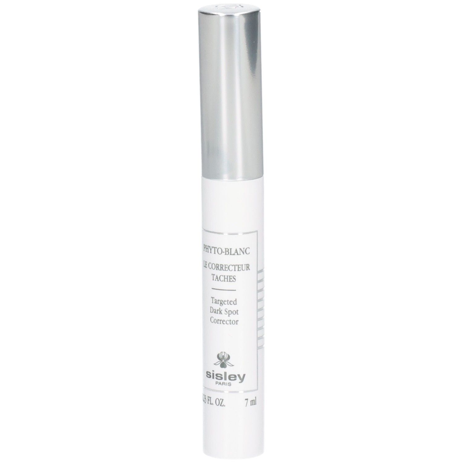 Sisley Phyto-Blanc Gerichte donkere vlekken corrector pen met zilveren dop.