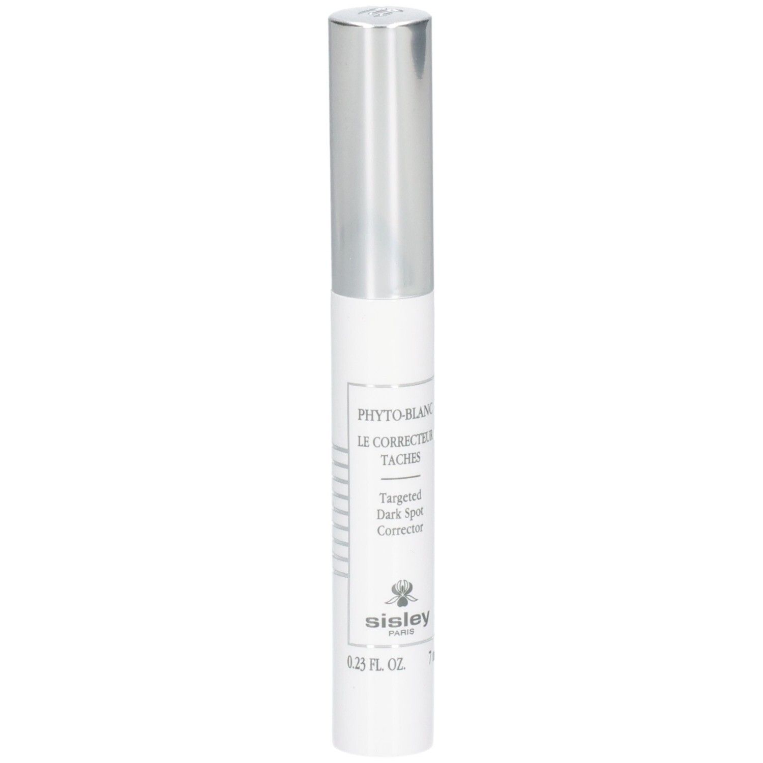 Sisley Phyto-Blanc Gerichte donkere vlekken corrector pen met zilveren dop.