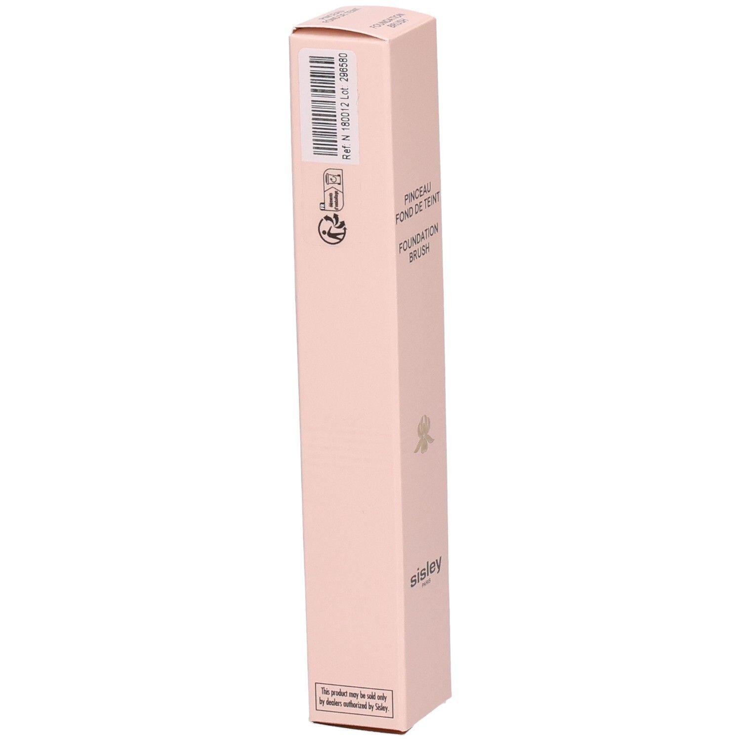 Sisley Foundation Brush verpakking met barcode en symbolen.