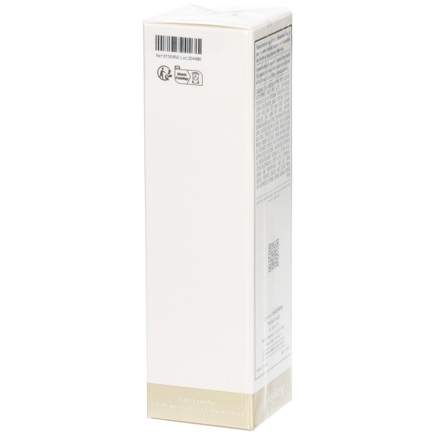 Sisley Sisleya L'Intégral Anti-Age Firming Concentrated Serum verpakking, zijkant met barcode.