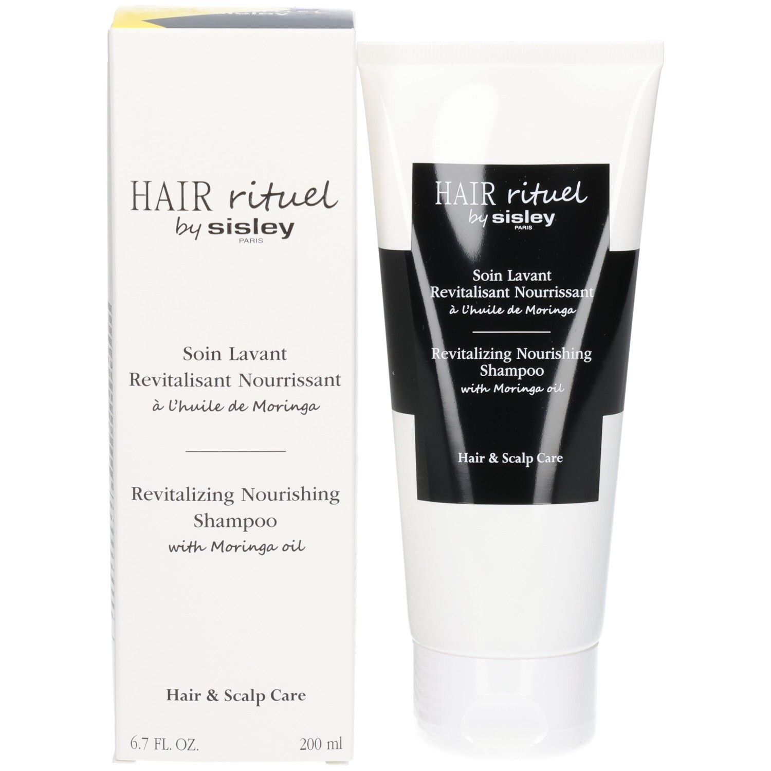 Tube en doos van Revitalizing Nourishing Shampoo van Hair Rituel by Sisley.