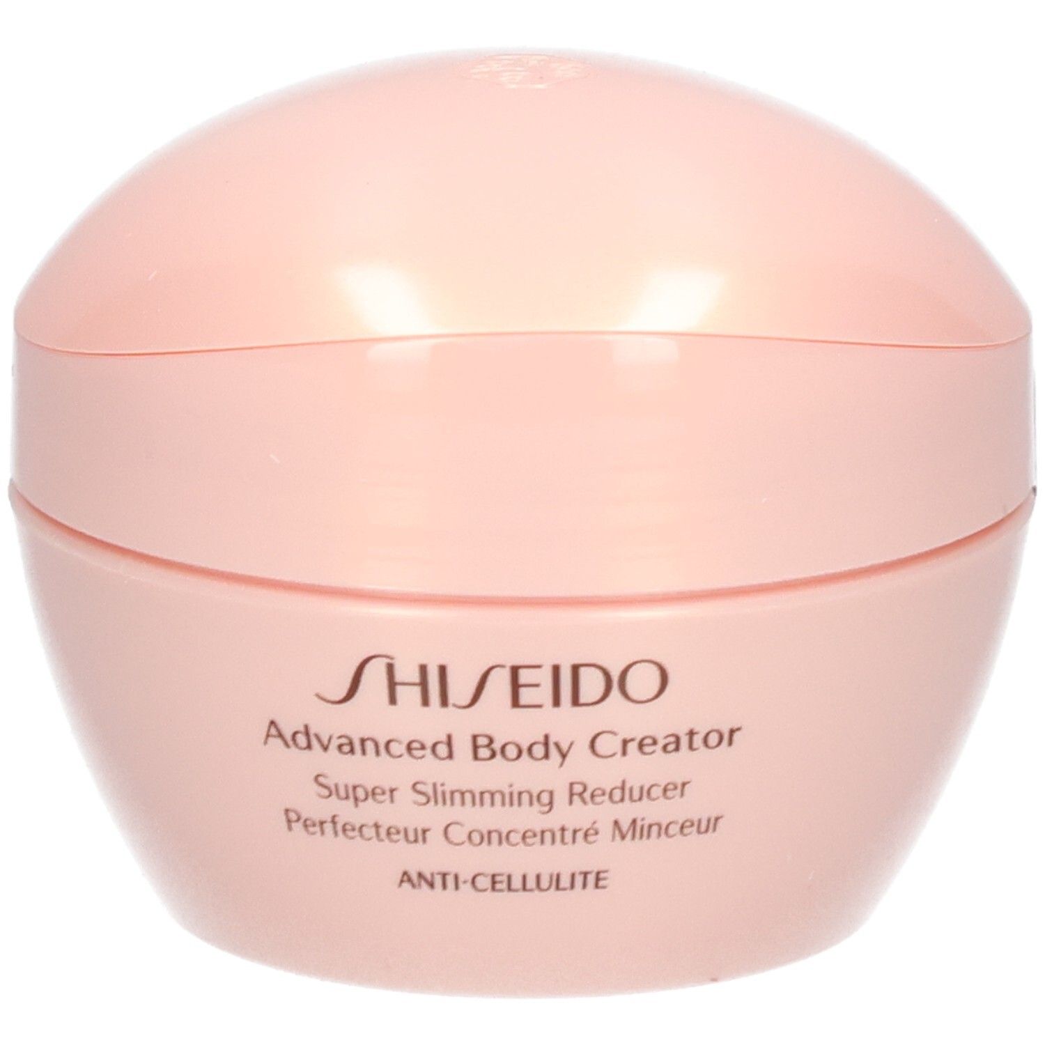 SHISHEIDO Advanced Body Creator Crème Anti-Cellulite dans un pot rose.