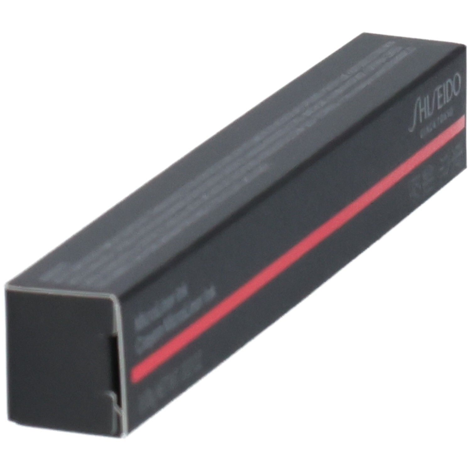 Shiseido Microliner Ink verpakking, schuin van de zijkant gezien.