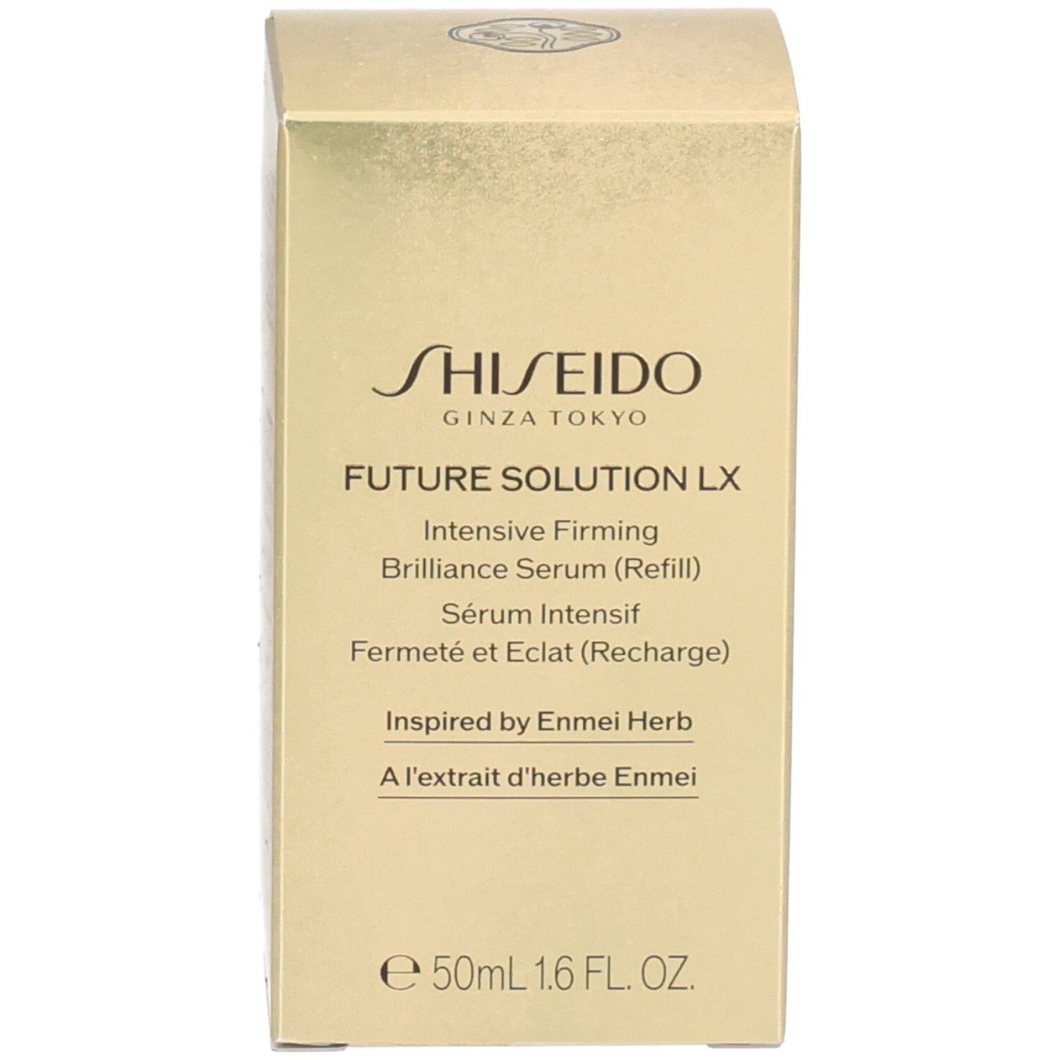 Gouden verpakking voor Shiseido Future Solution LX Intensieve Serum (Navulling).