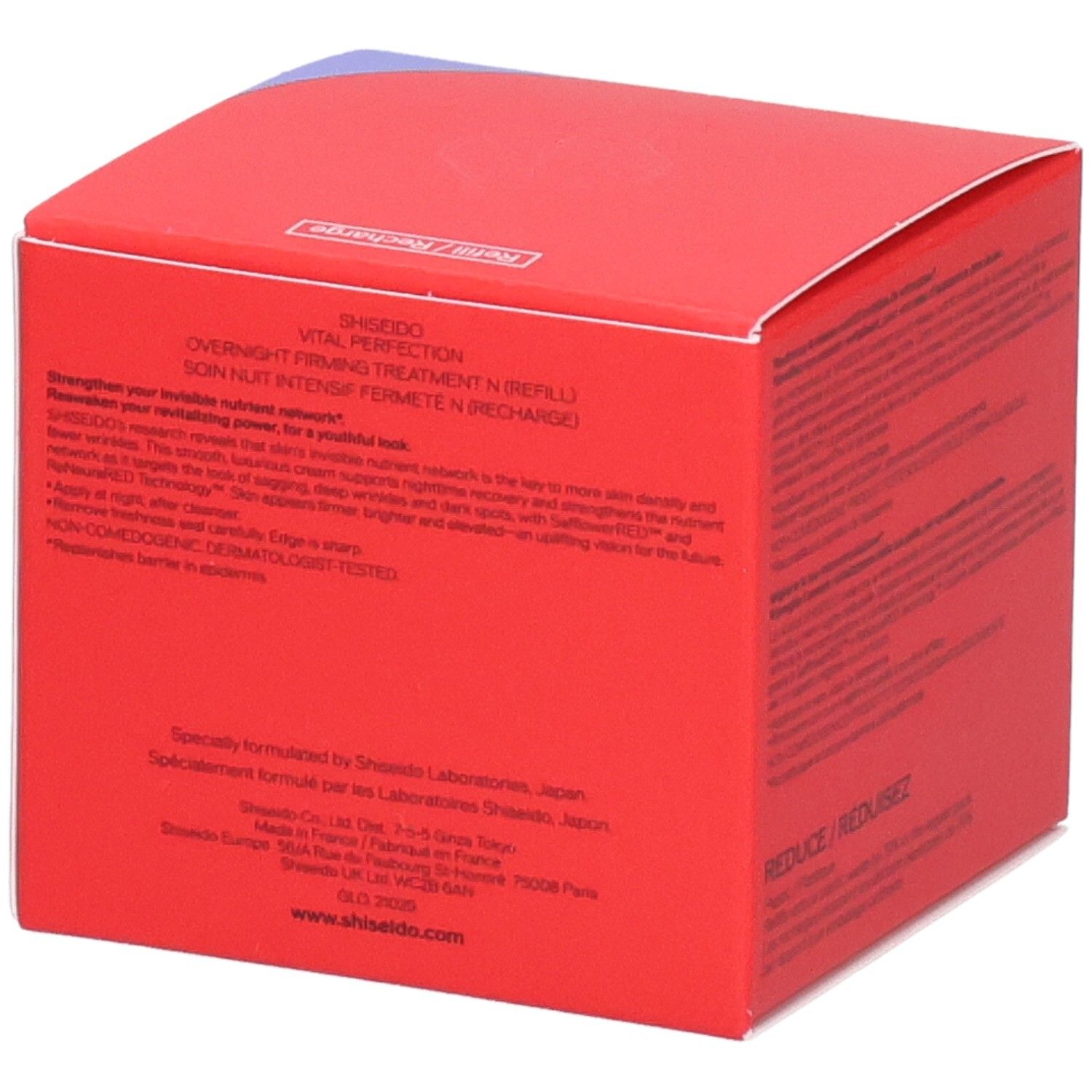 Shiseido Vital Perfection, soin de nuit (recharge).