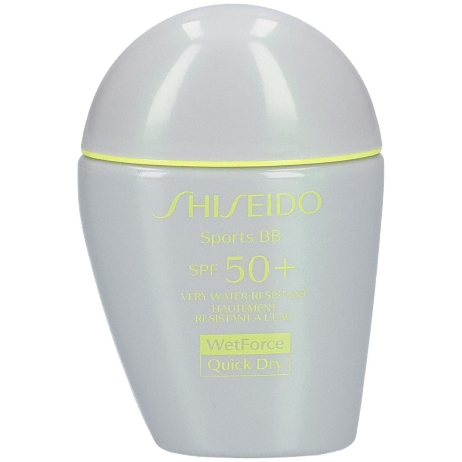 Shiseido Sports BB, FPS 50+, résistant à l'eau, avec WetForce et Quick Dry.