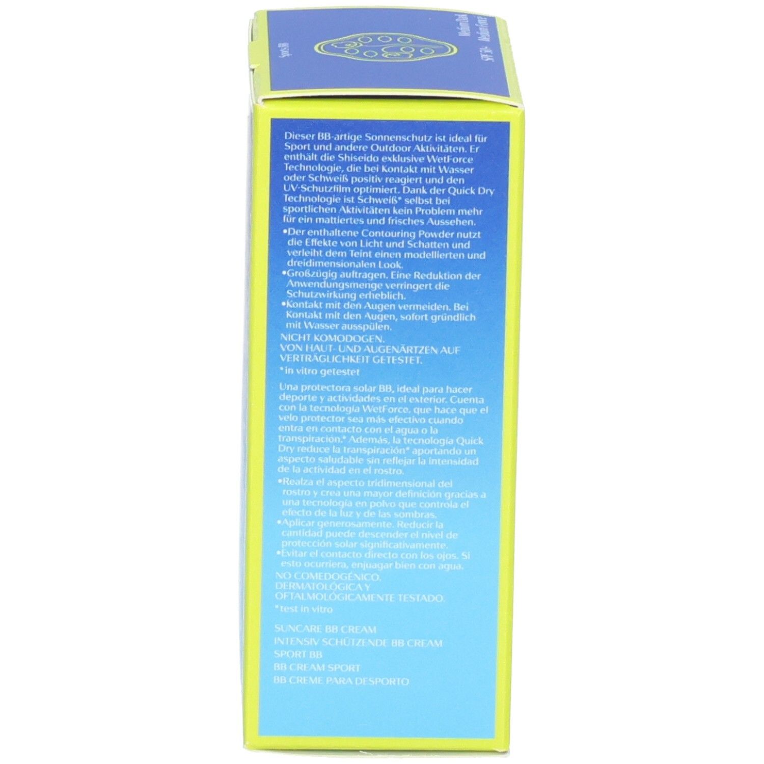Shiseido Sports Invisible Protective Mist avec FPS 50+ et technologie WetForce.