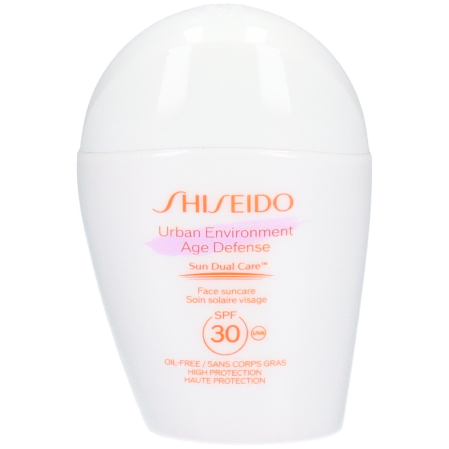 Shiseido Urban Environment Age Defense Sun Dual Care, crème visage avec SPF 30.