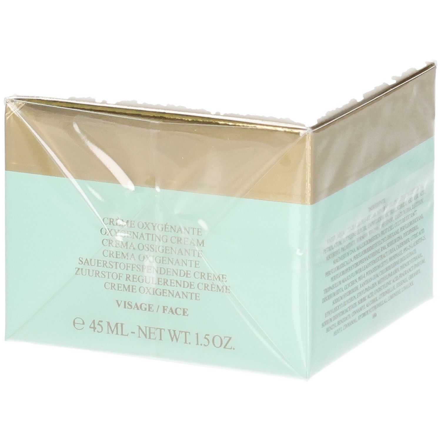 Emballage Valmont Deto2x Cream avec indication de volume 45ml / 1.5oz.