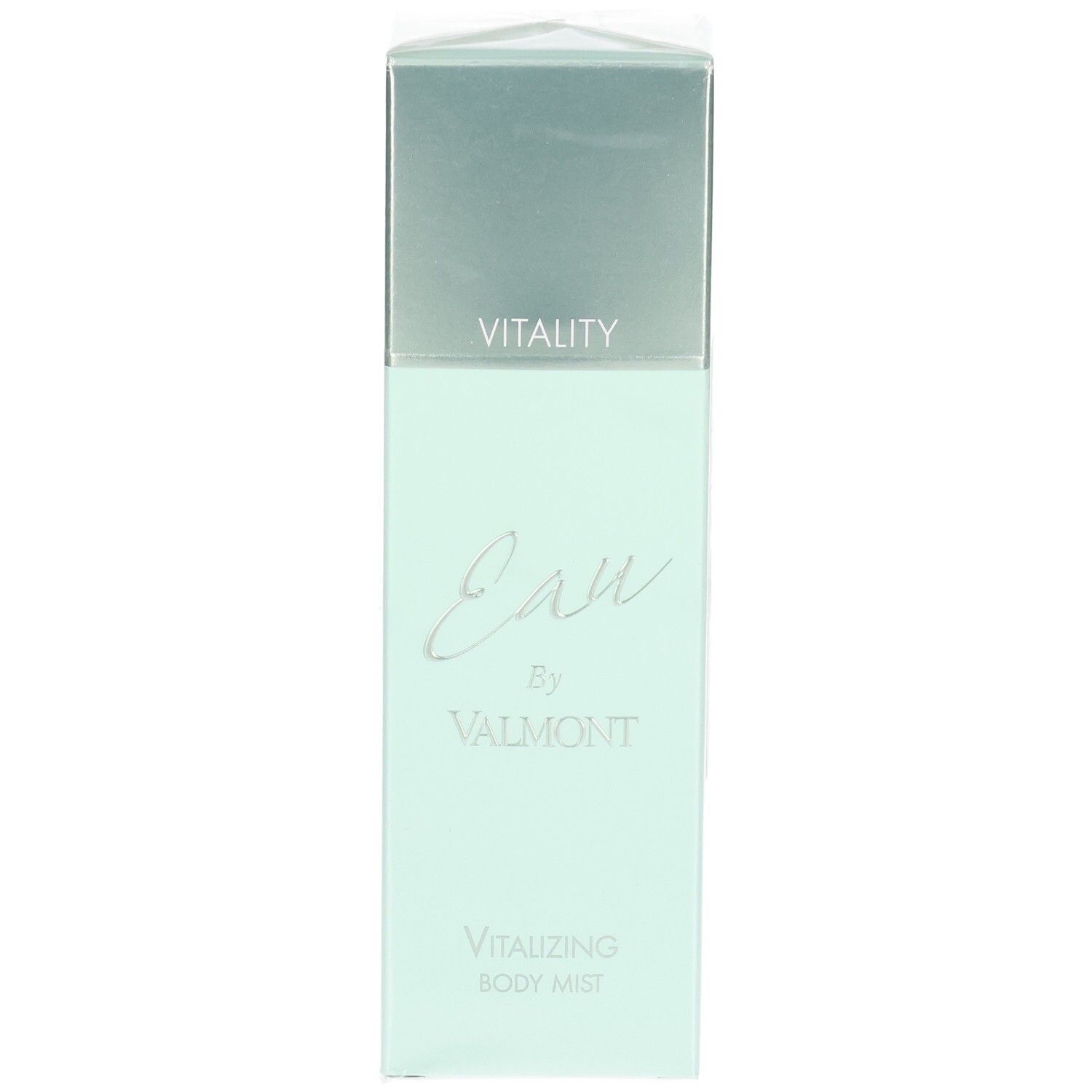 Emballage VALMONT Eau By Valmont Vitalizing Body Mist, face avant.