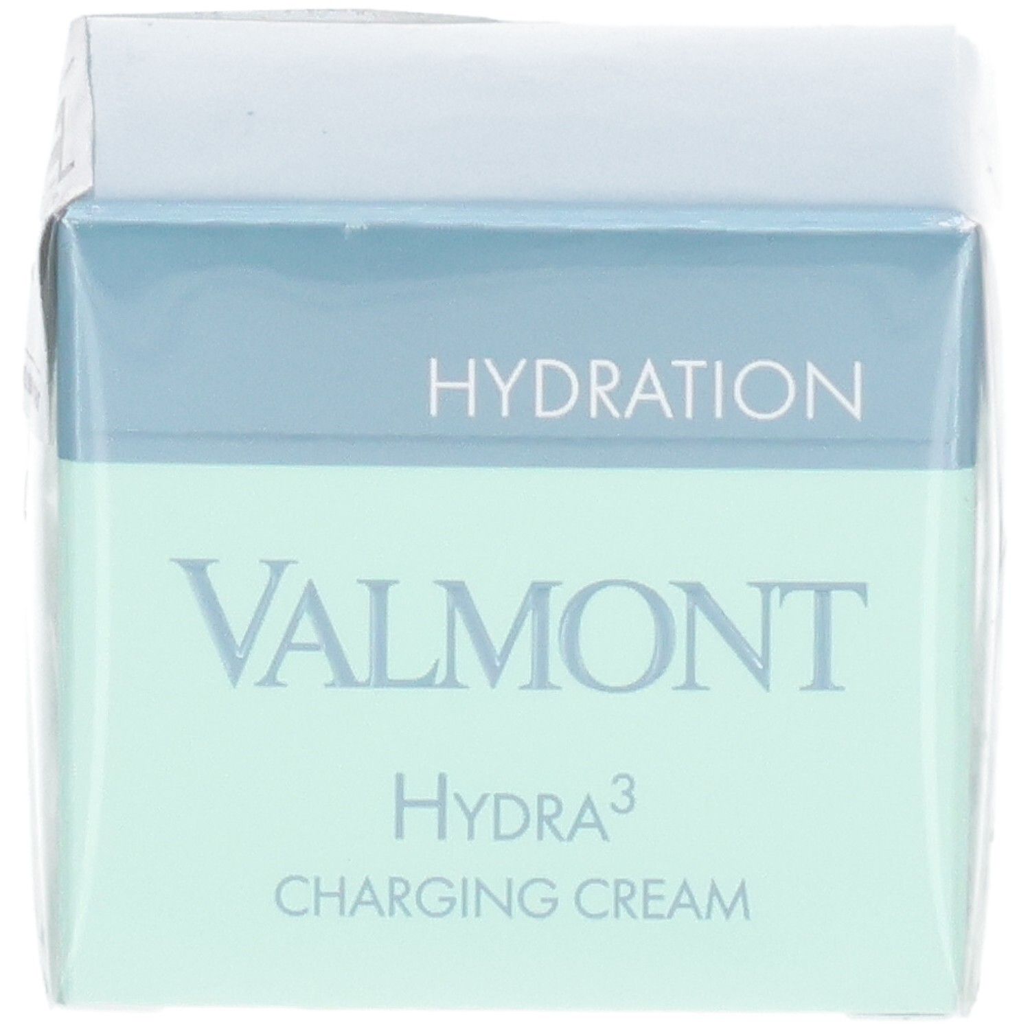 Emballage VALMONT Hydra³ Charging Cream. Hydratation 48h.
