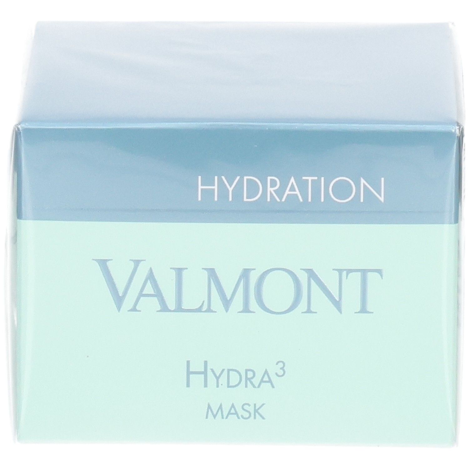 Valmont Hydra³ Mask verpakking, voorkant met opdruk 'Hydration'.