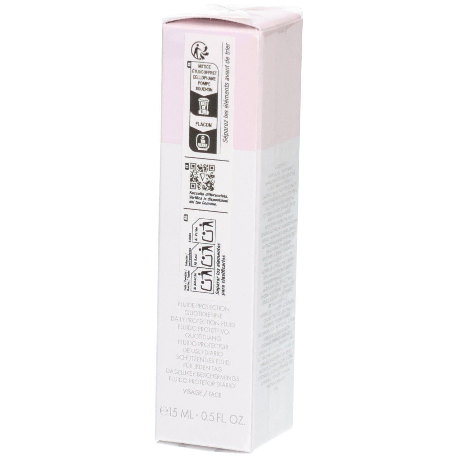 VALMONT LumiCity Crème de jour SPF 50, 15 ml, face avant avec instructions.