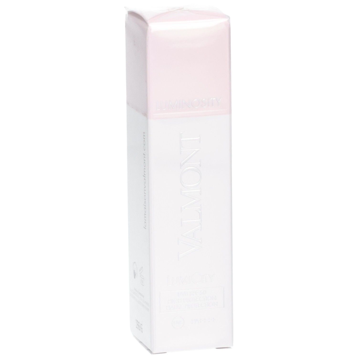 VALMONT LumiCity Crème de jour SPF 50, 15 ml, vue latérale.