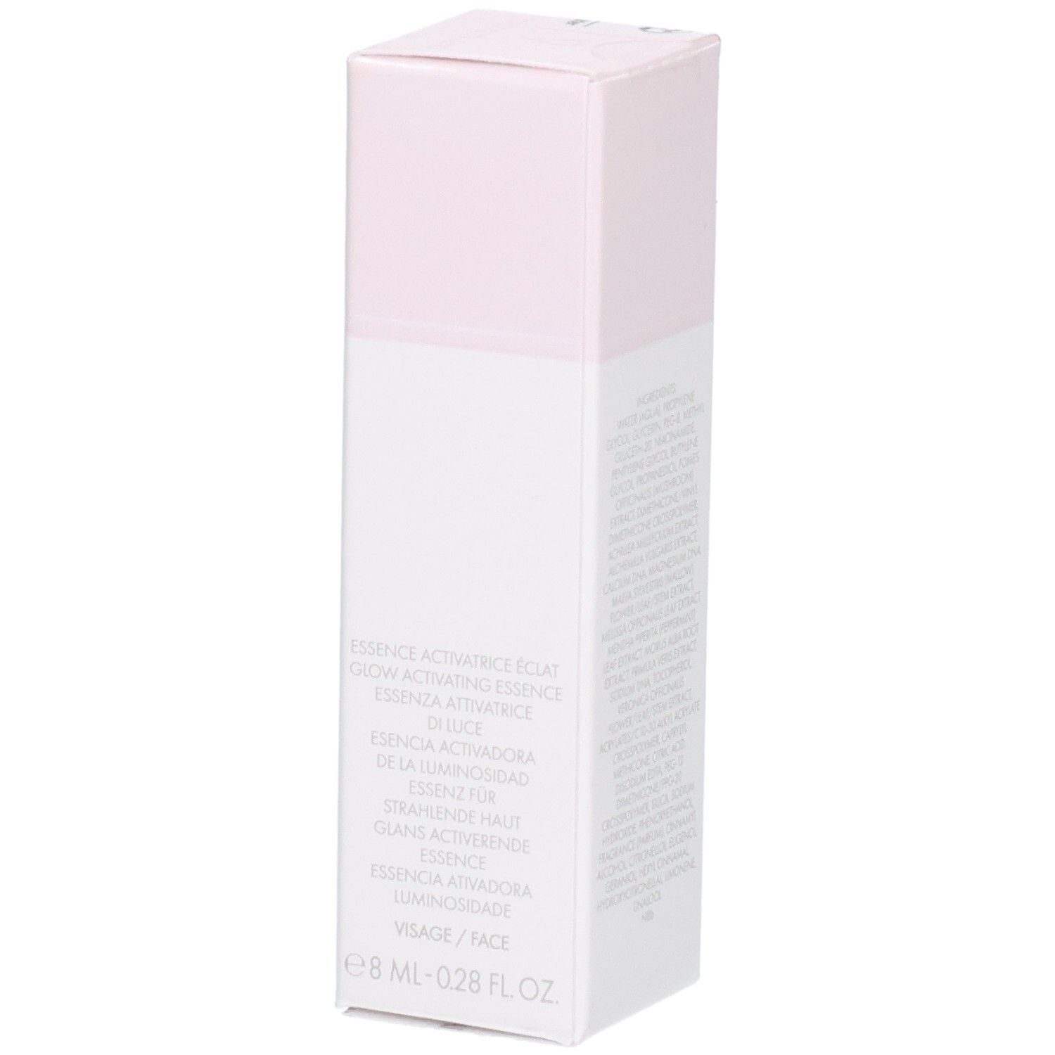Emballage VALMONT Lumisence avec mention 'ESSENCE' et volume.