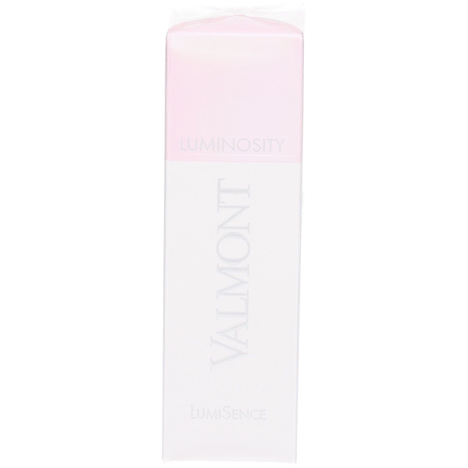 Boîte Valmont Luminosity : vue de face avec logo et nom du produit.