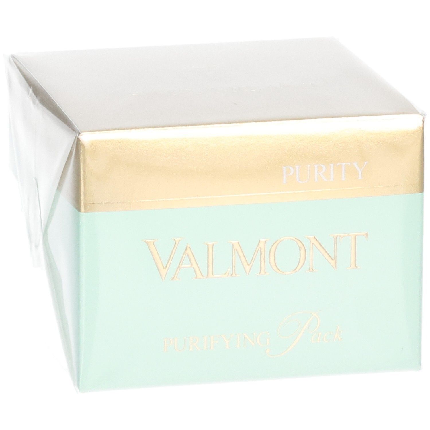 Valmont Masque Purifiant à l'argile, emballage, en biais de face.