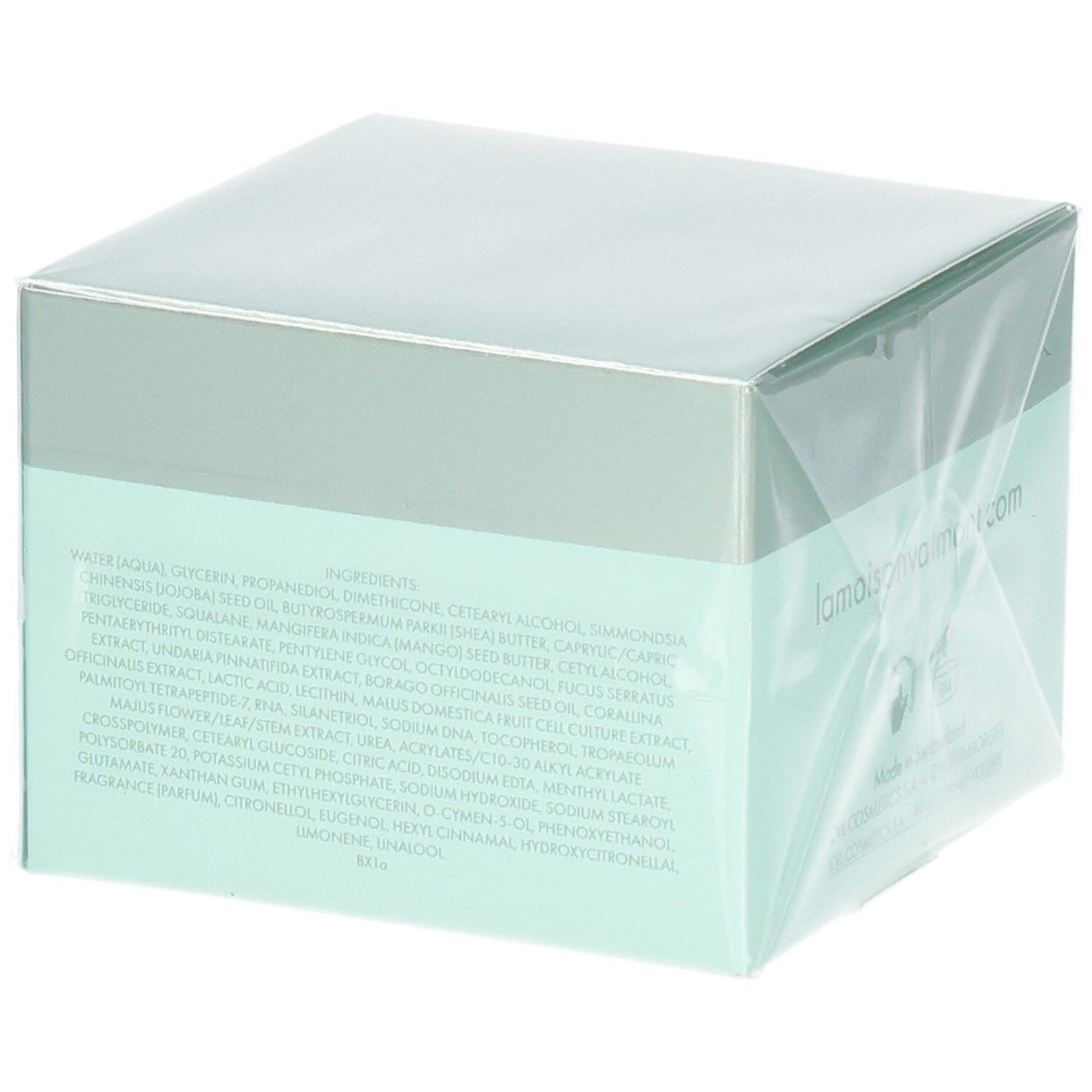 Emballage Valmont Vital Contour Cream avec liste des ingrédients.