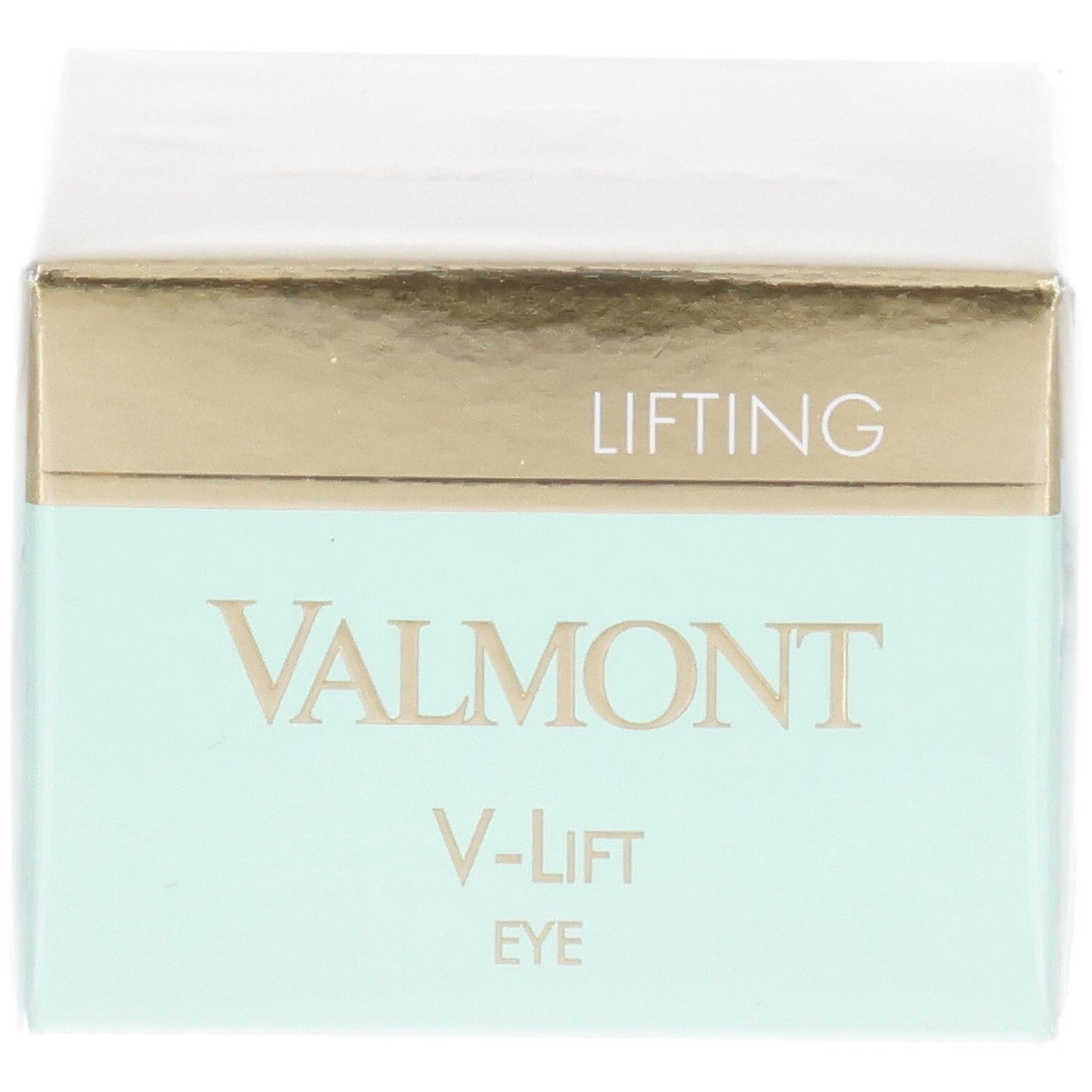 VALMONT V-Lift Eye Cream verpakking, voorkant met productnaam en "Lifting".
