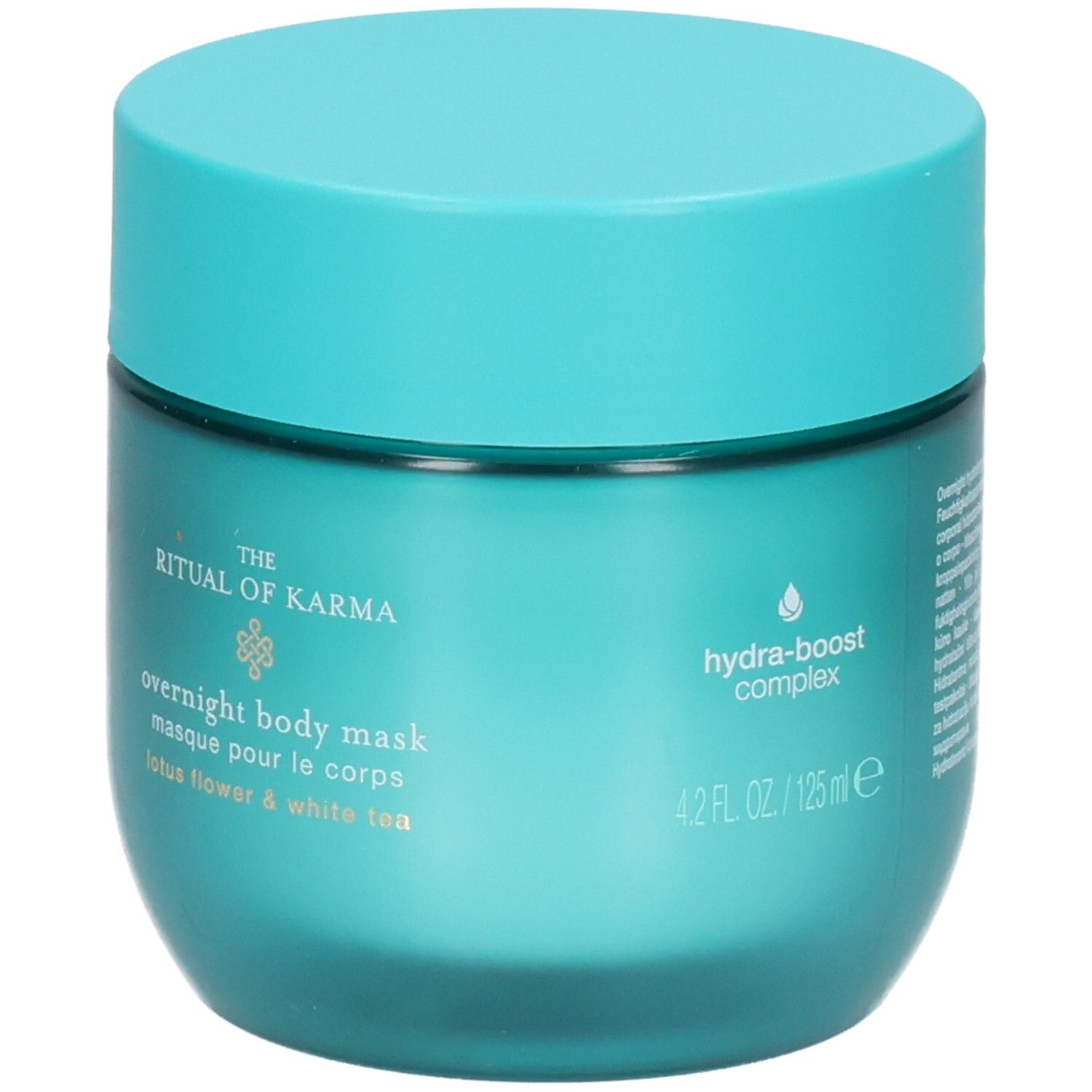 RITUALS The Ritual of Karma Overnight Body Mask, turquoise pot met hydra-boost complex en 125ml.