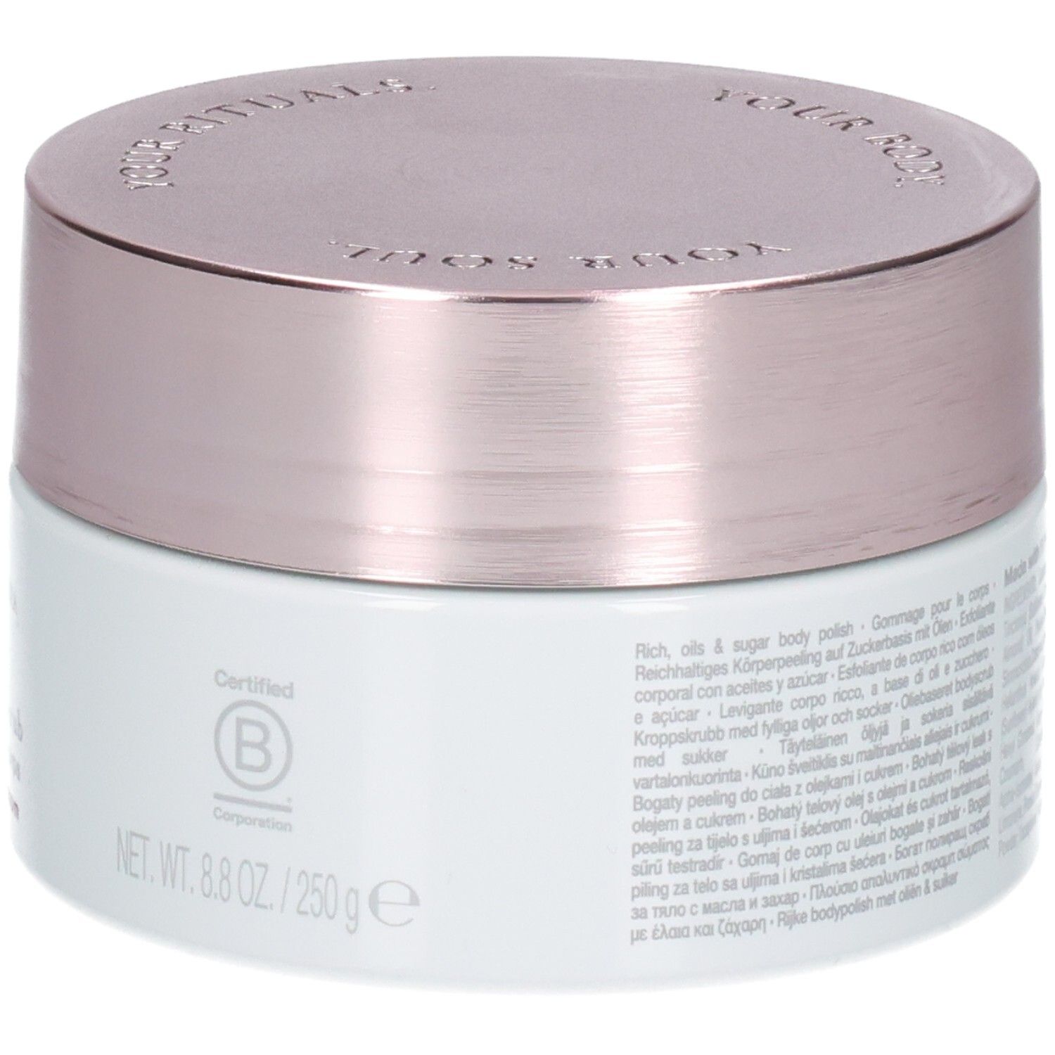 Gommage corps RITUALS The Ritual of Sakura, 250g, avec certification B Corp.