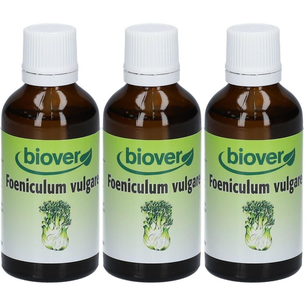 Trois flacons en verre brun avec bouchons blancs. Étiquettes avec logo vert et texte. Illustration d'une plante.