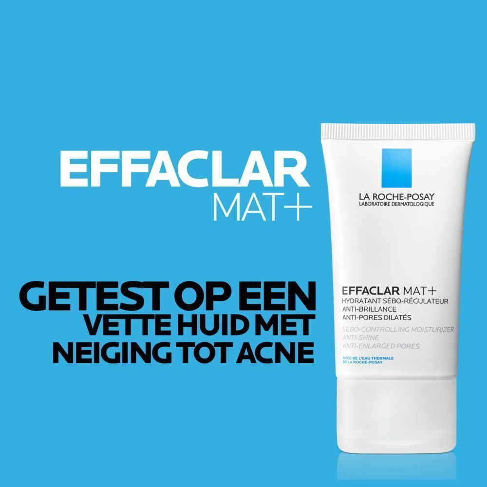 La Roche-Posay Effaclar Mat+ tube. Tekst: Getest op vette huid met acne.