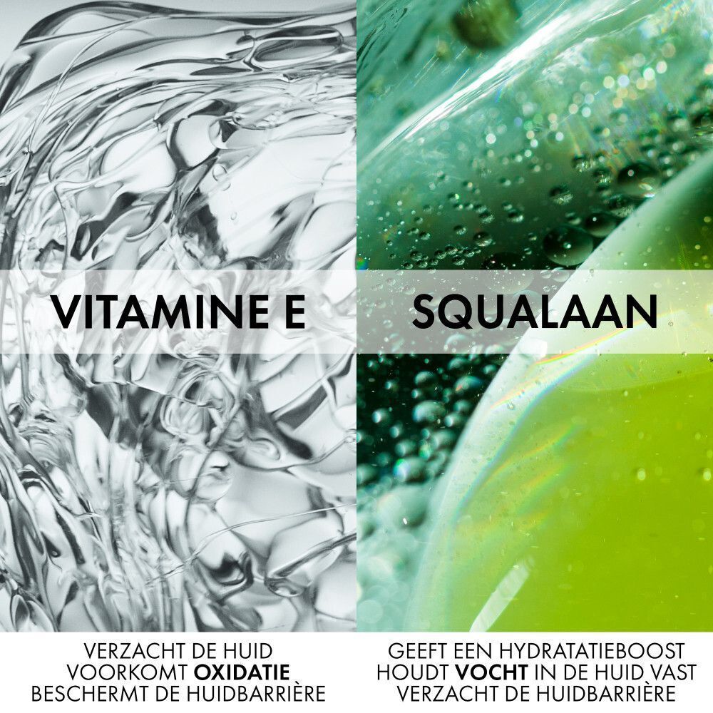 Vichy Capital Soleil SPF30 fles. Tekst: Geavanceerde bescherming op 4 niveaus. UVB, UVA, antioxidanten.