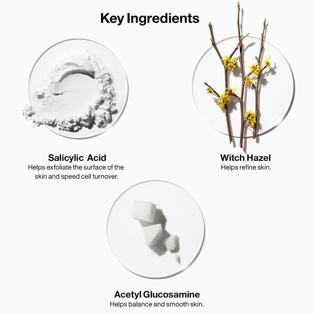 Belangrijke ingrediënten: Salicylzuur, Toverhazelaar, Acetylglucosamine.