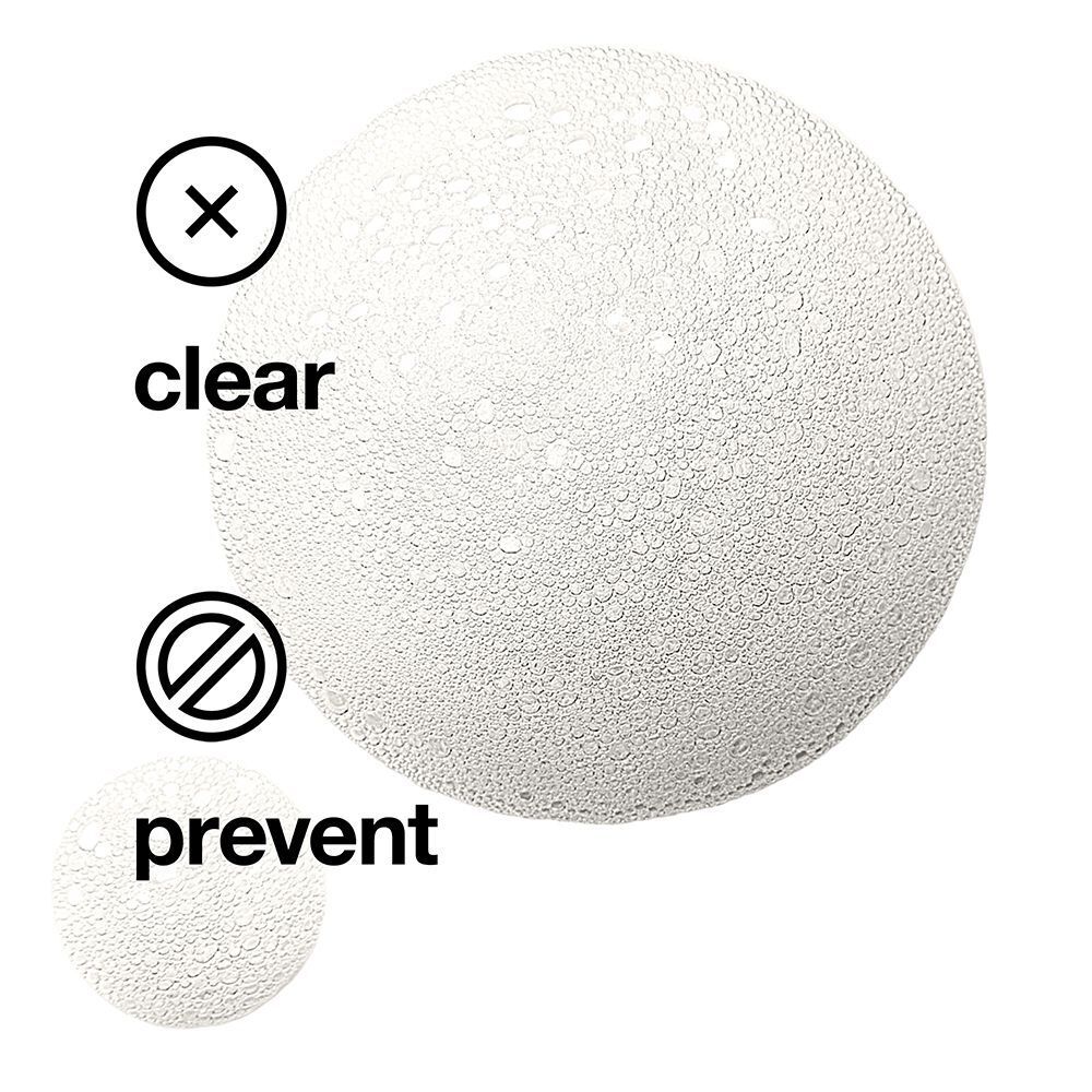 Een bel met waterdruppels die helderheid en preventie symboliseert.