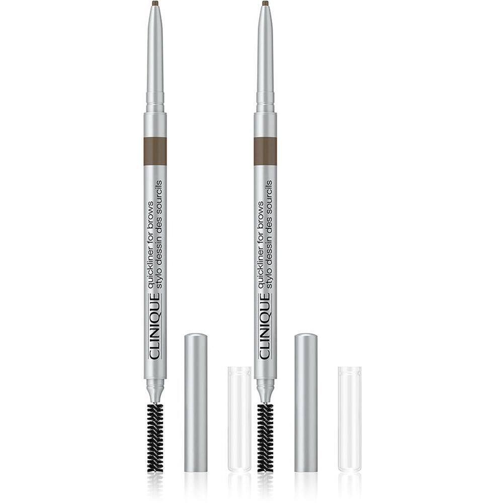 Twee Clinique Quickliner for Brows in Auburn, met borsteltje en beschermkapjes.