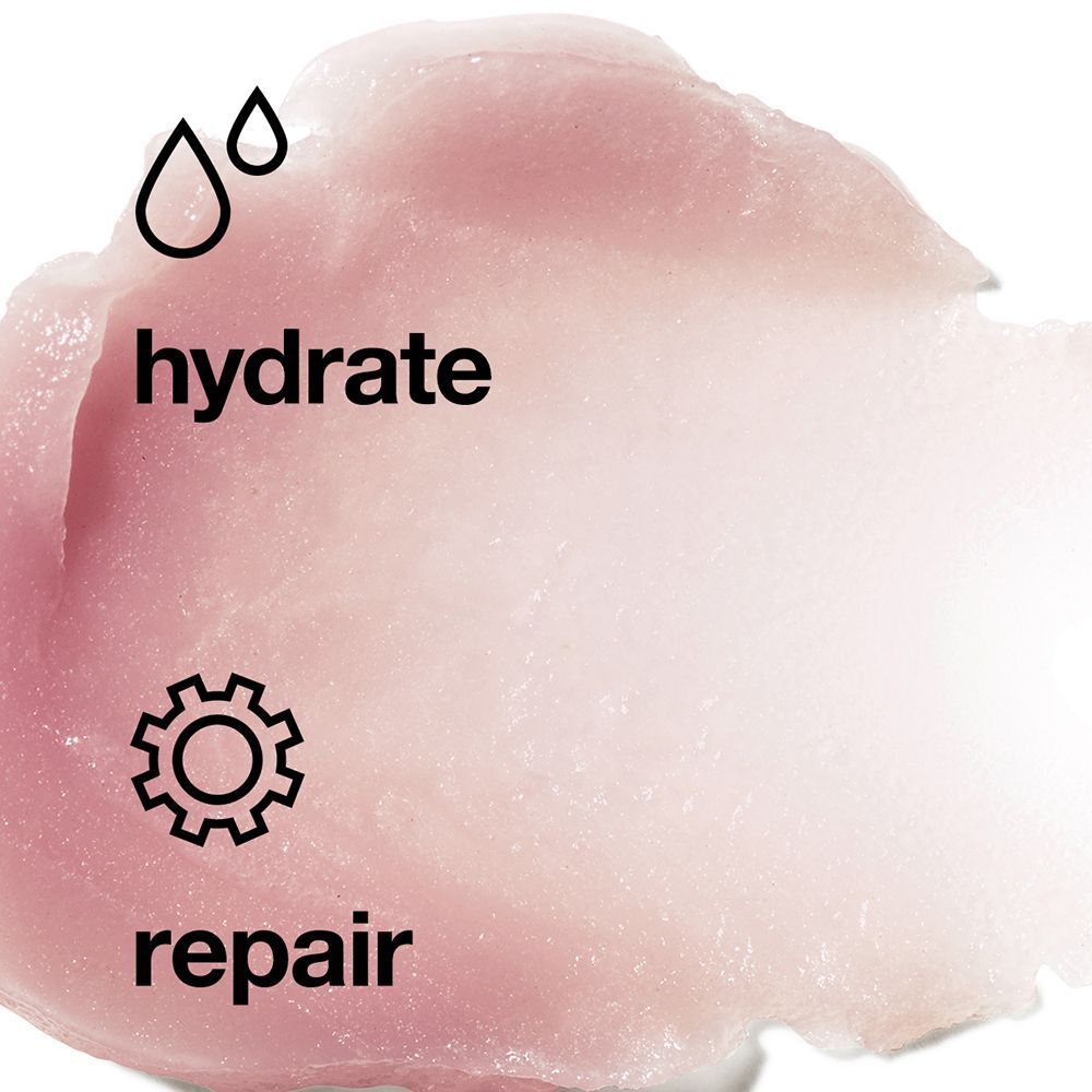 Textuurstaal met de iconen voor hydratatie en reparatie.