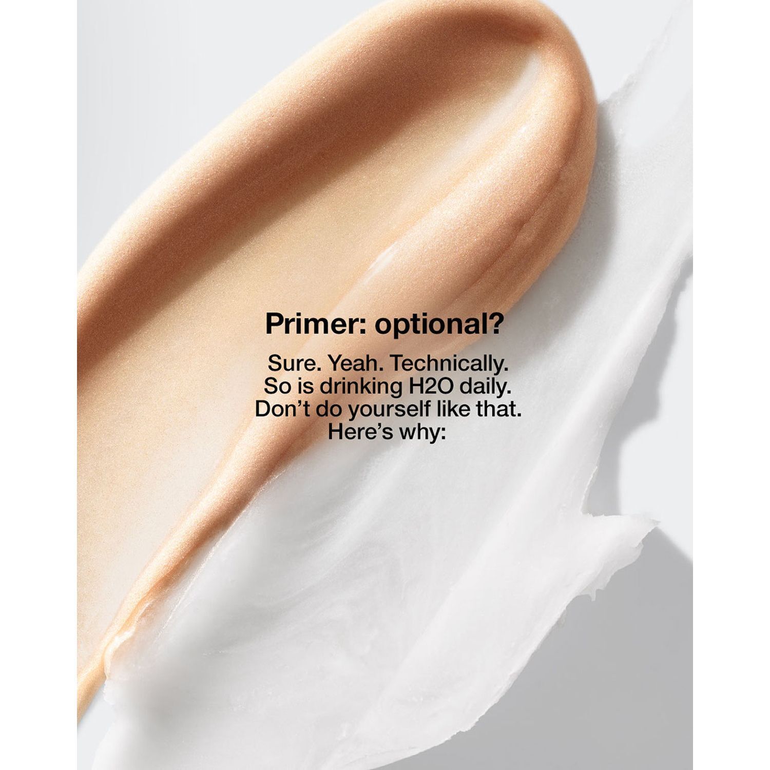 Textuurmonsters van lichte en donkere primer op witte achtergrond.