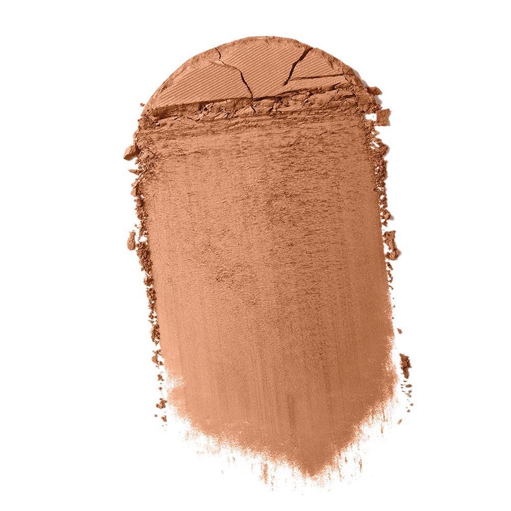 Afgebroken Clinique True Bronze Pressed Powder Bronzer in een lichtbruine tint.