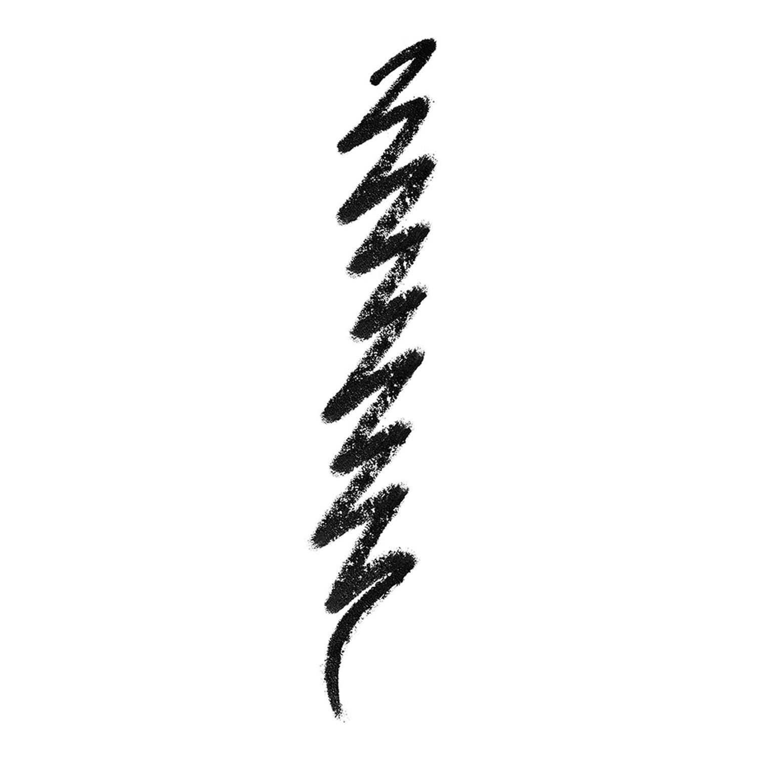 Ligne d'eye-liner noire en zigzag.