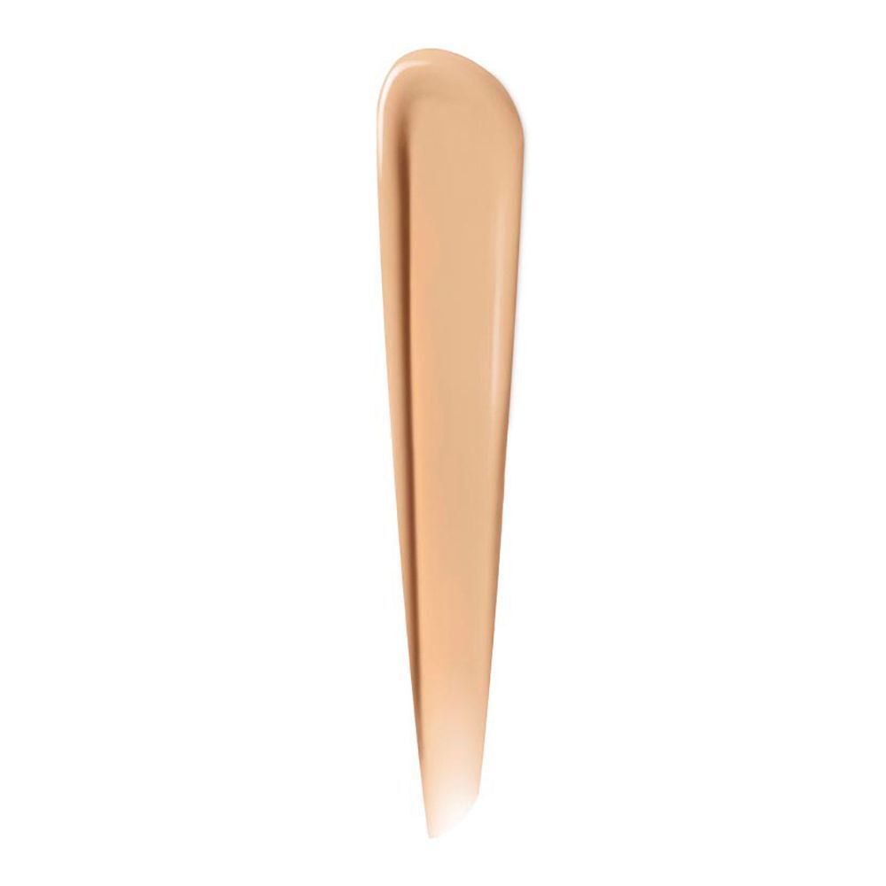 Une bande étroite de texture correcteur brun clair sur fond blanc.
