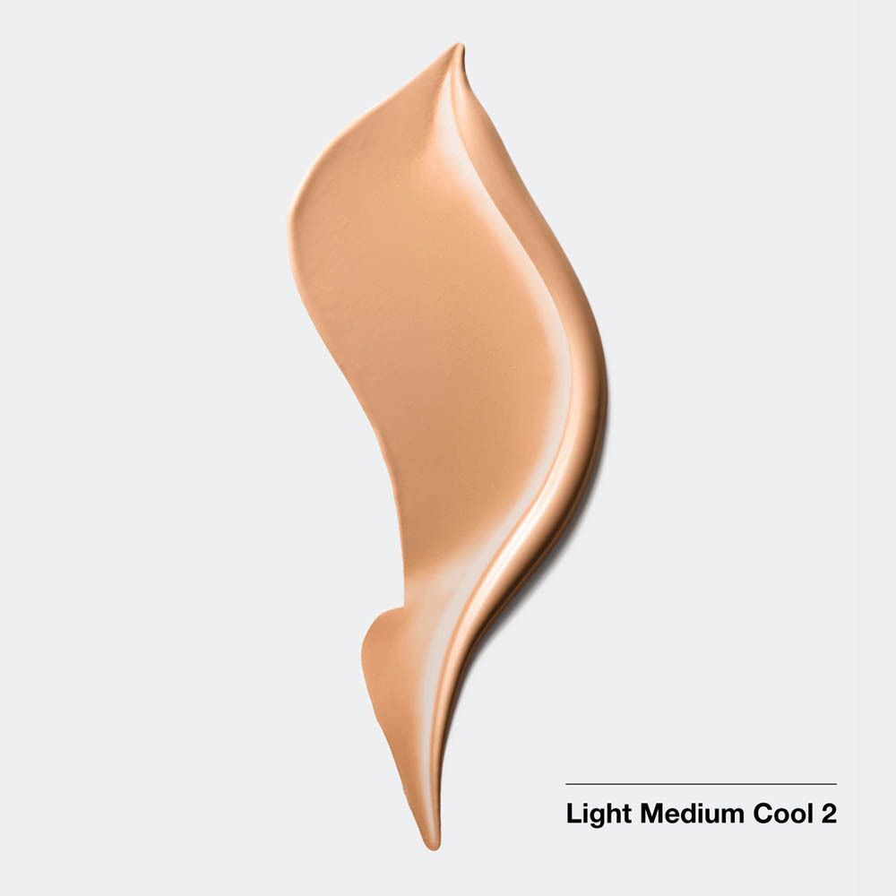 Kleurtest van Clinique Even Better Clinical™ Vitamin Makeup SPF 50. Tint Light Medium Cool 2. Beige kleurstreep.