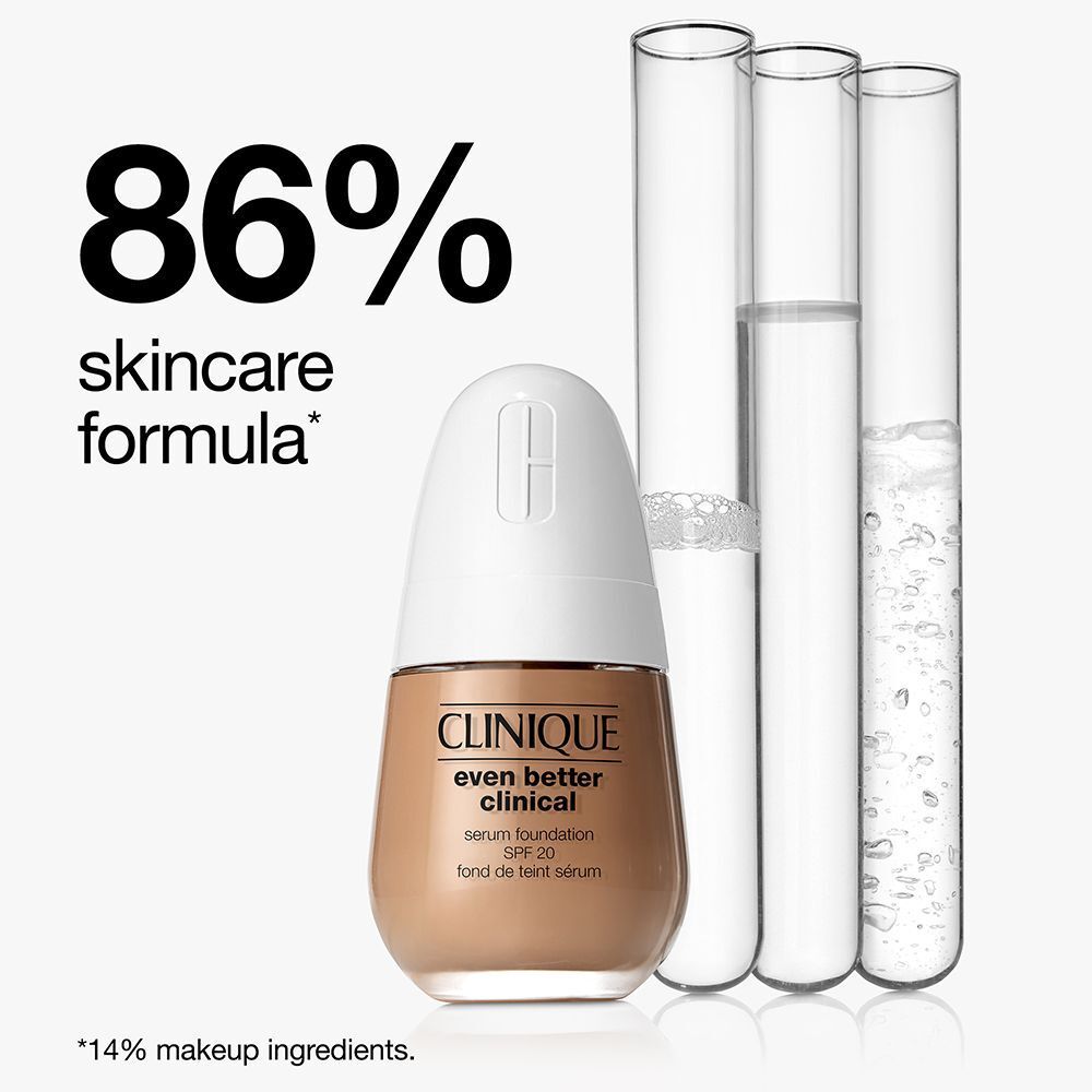 Clinique Even Better Clinical Serum Foundation SPF 20, 86% huidverzorgende formule.