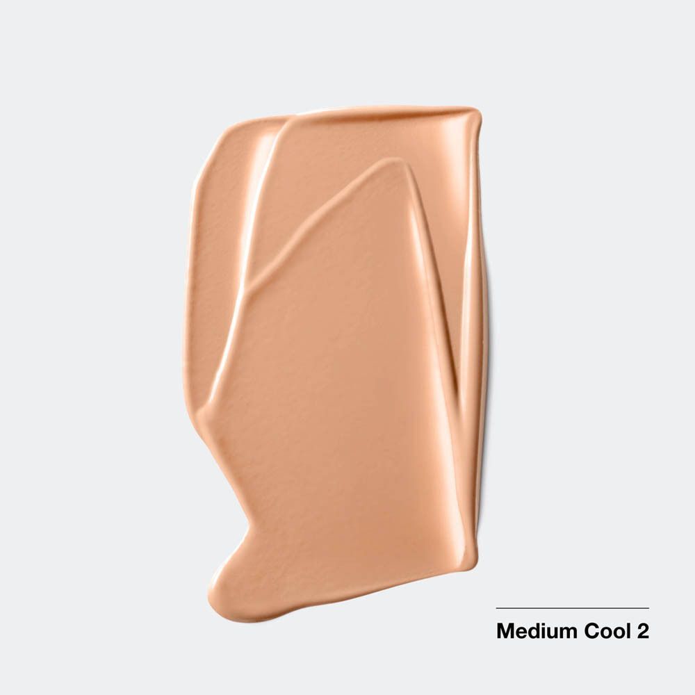 Kleurenstaal Clinique Even Better Clinical Vitamin Makeup SPF 50, tint MEDIUM COOL 2. Lichtbeige textuur.