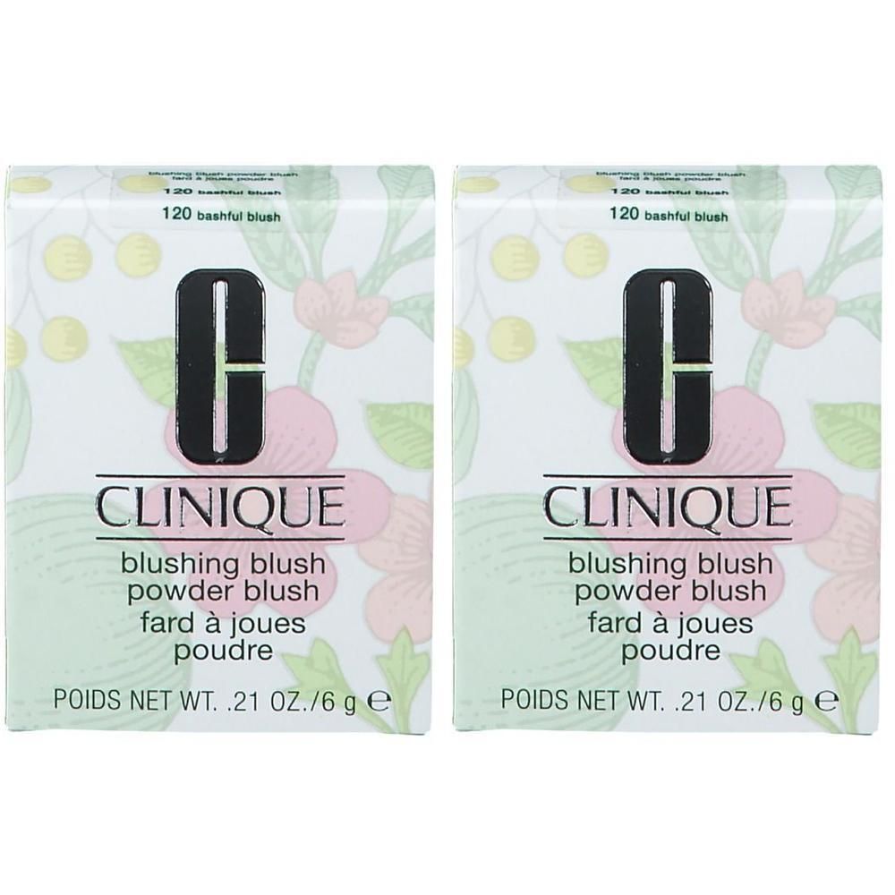 Twee Clinique Blushing Blush poederblush in Bashful Blush, 6g.