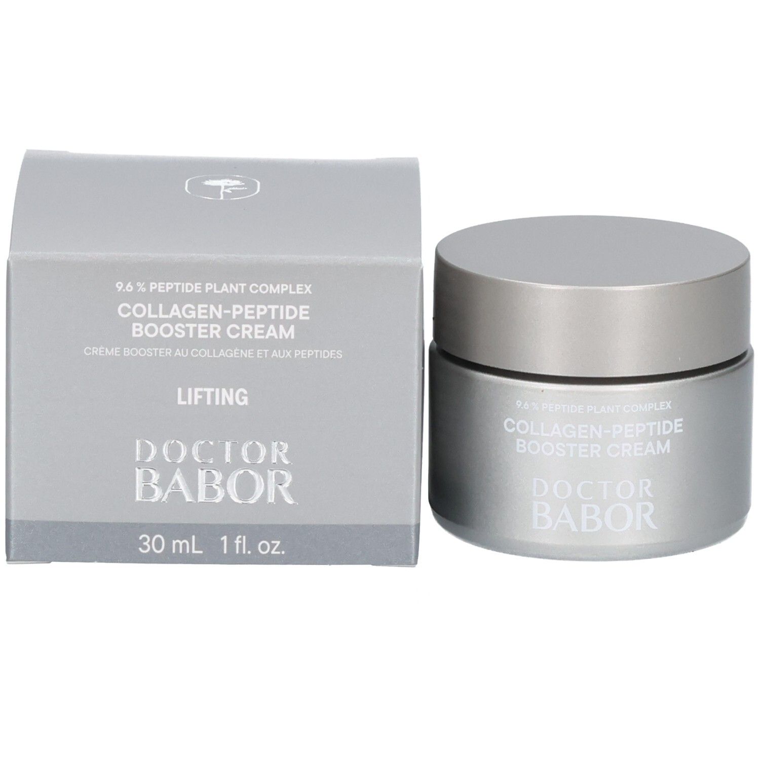 Pot et emballage Doctor Babor Collagen-Peptide Booster Cream, 30 ml.