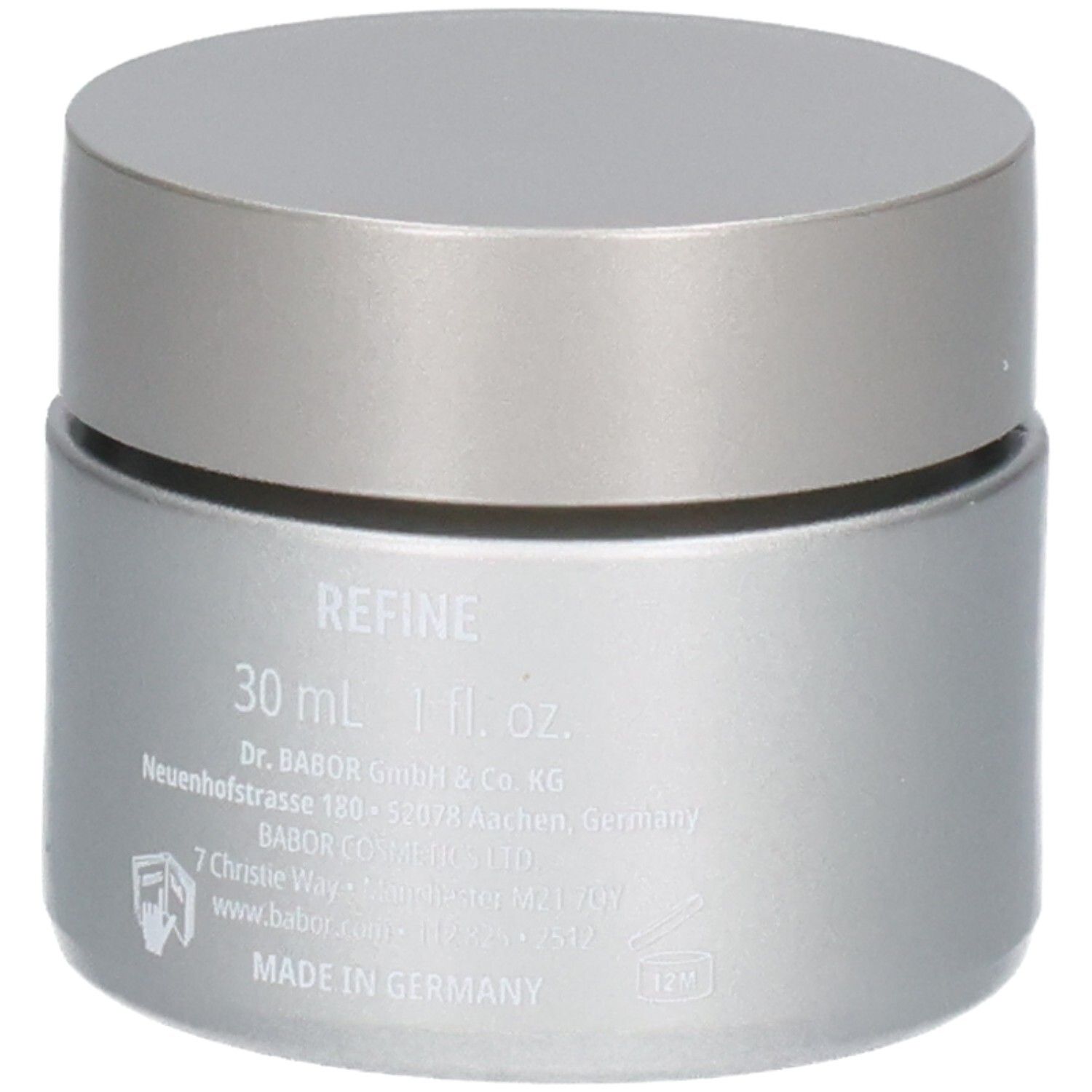 Doctor Babor Renewal Cream, 30 ml, Made in Germany, au dos du pot.