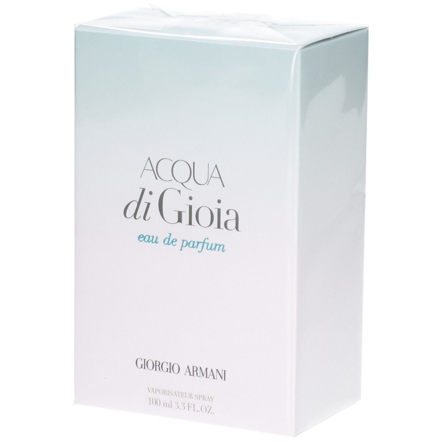 Giorgio Armani Acqua di Gioia Eau de Parfum verpakking, voorkant.