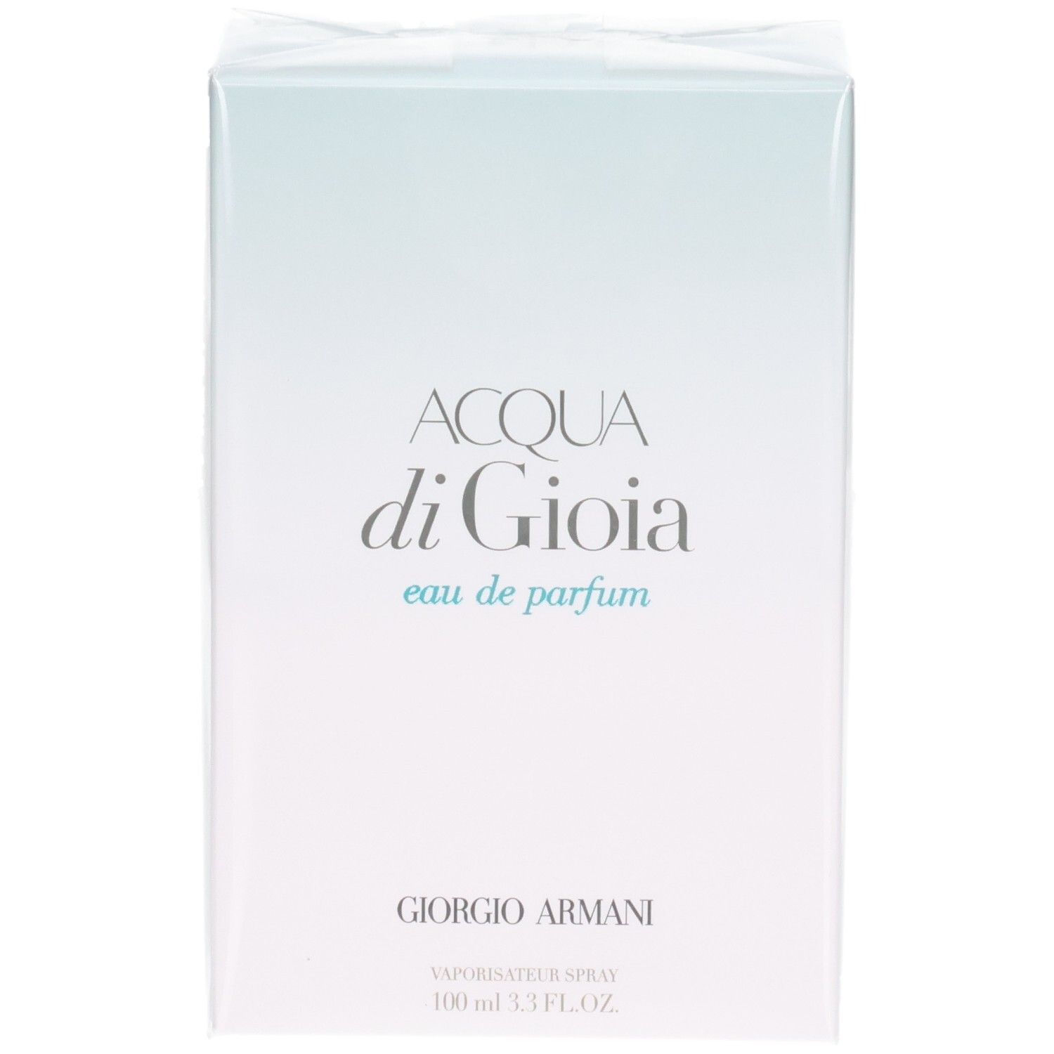 Giorgio Armani Acqua di Gioia Eau de Parfum verpakking, voorkant met productnaam.