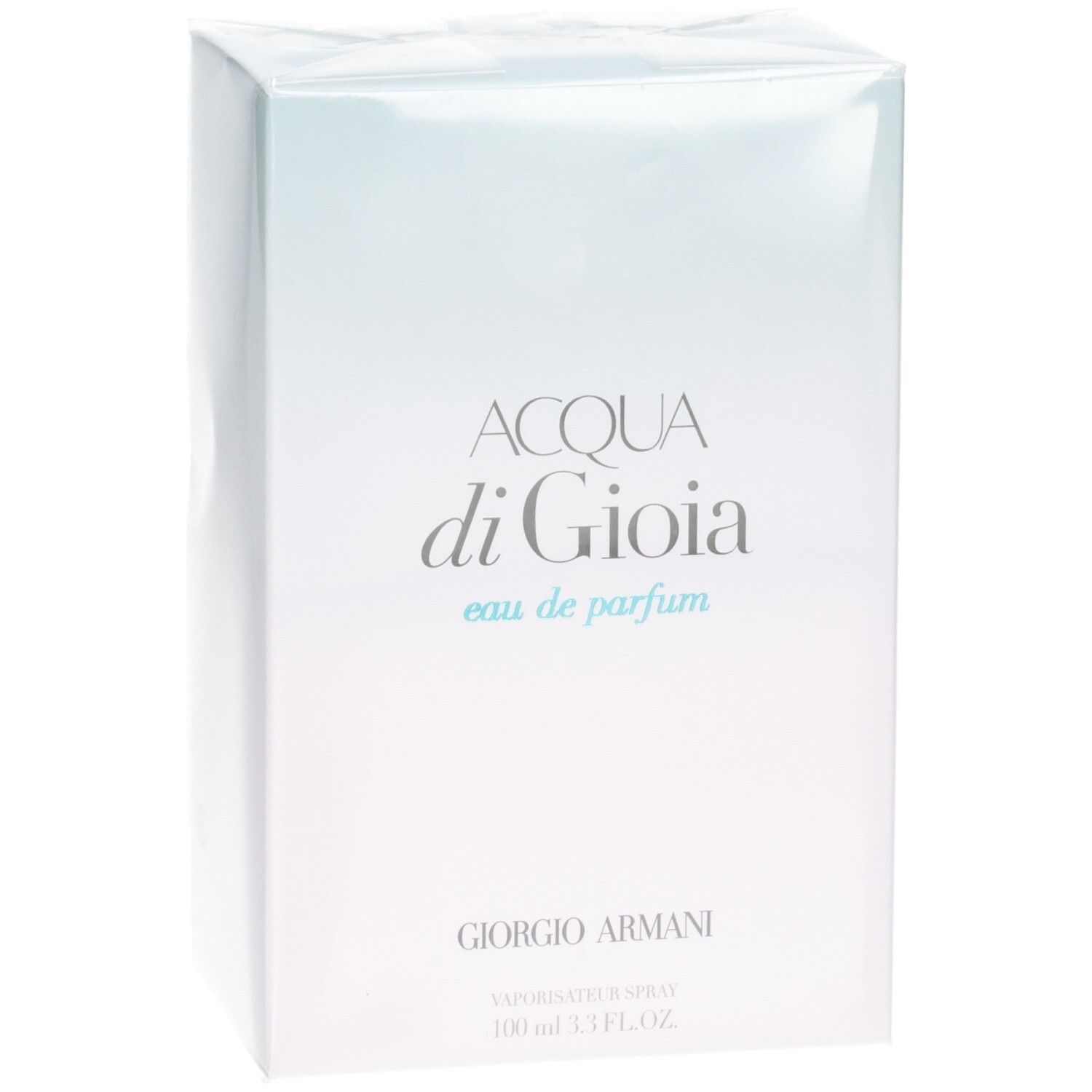 Giorgio Armani Acqua di Gioia Eau de Parfum verpakking, voorkant.