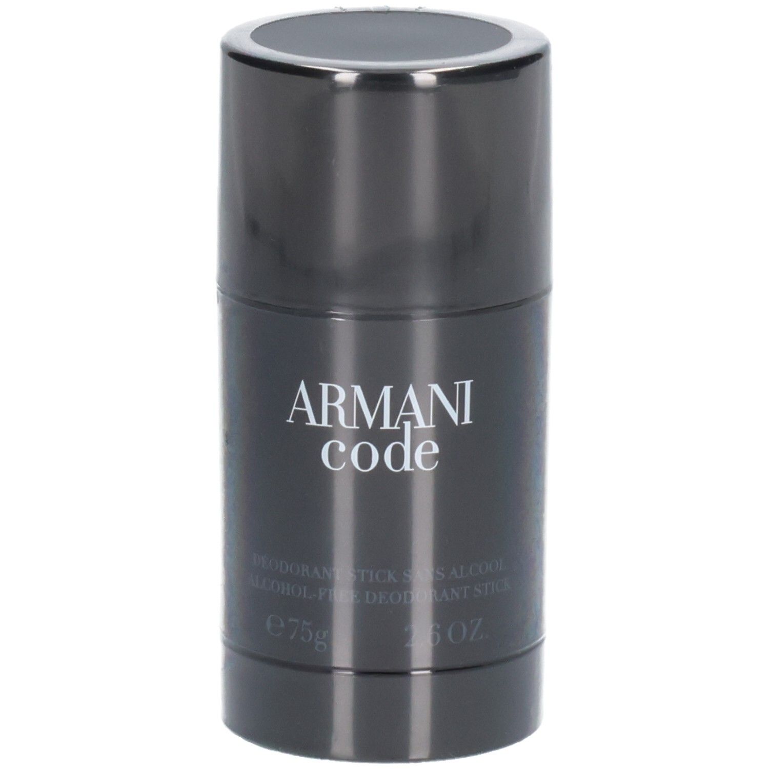 Déodorant stick Armani Code, 75g, vue de face avec détails.